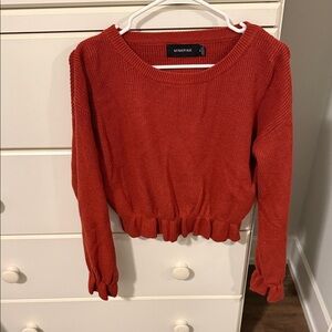 MINKPINK Rust Knit Sweater